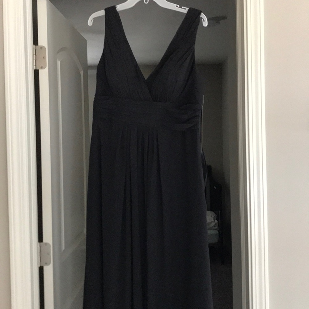 Black maxi bridesmaid dress